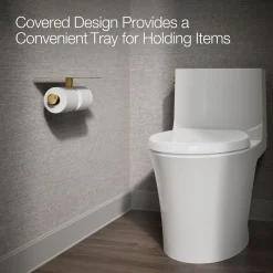 Covered double toilet paper holder^Kohler Hot