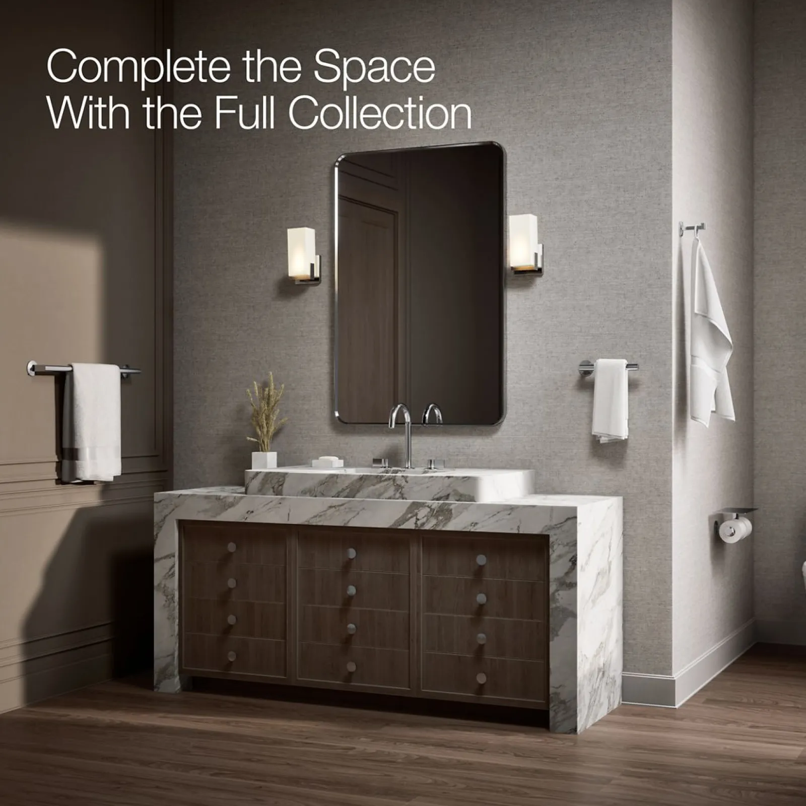 Covered double toilet paper holder^Kohler Hot