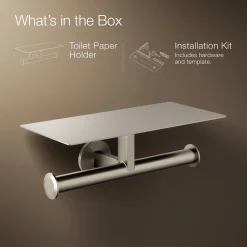 Covered double toilet paper holder^Kohler Hot