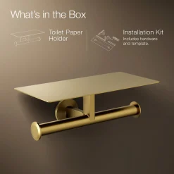 Covered double toilet paper holder^Kohler Hot