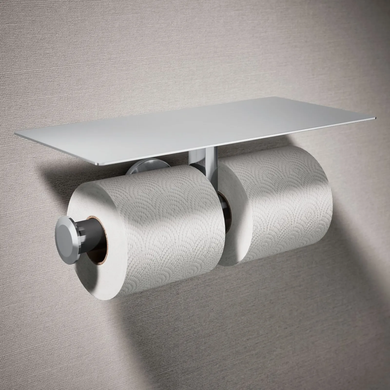 Covered double toilet paper holder^Kohler Hot