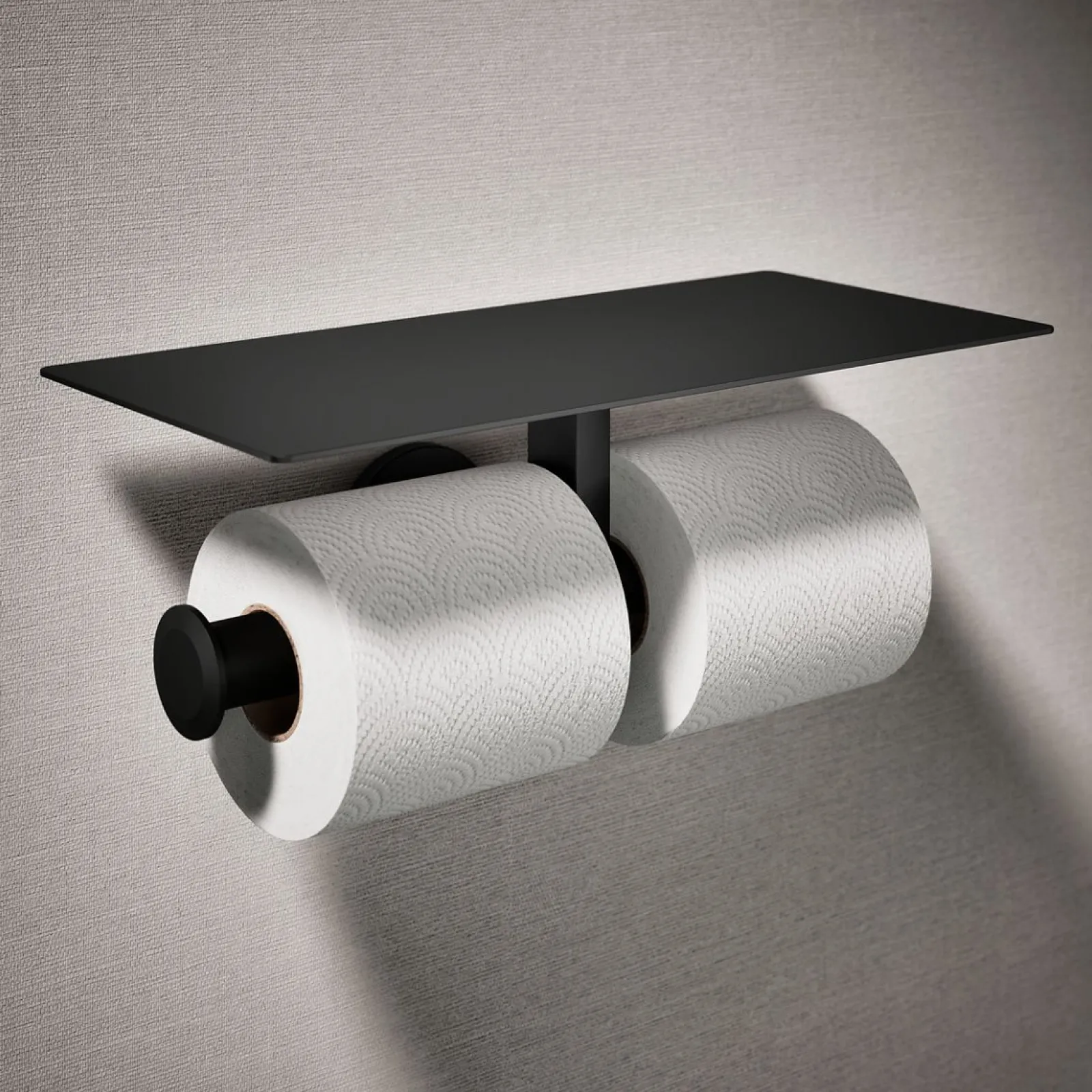 Covered double toilet paper holder^Kohler Hot