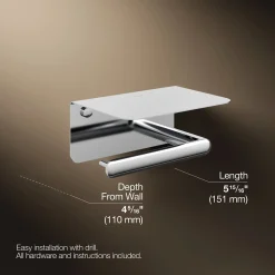 Covered horizontal toilet paper holder^Kohler New