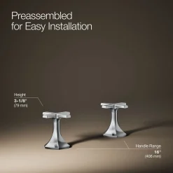 Cross bathroom sink faucet handles^Kohler Online