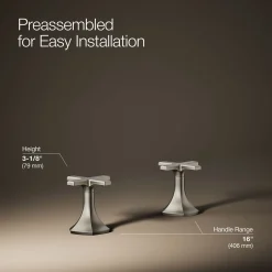 Cross bathroom sink faucet handles^Kohler Online