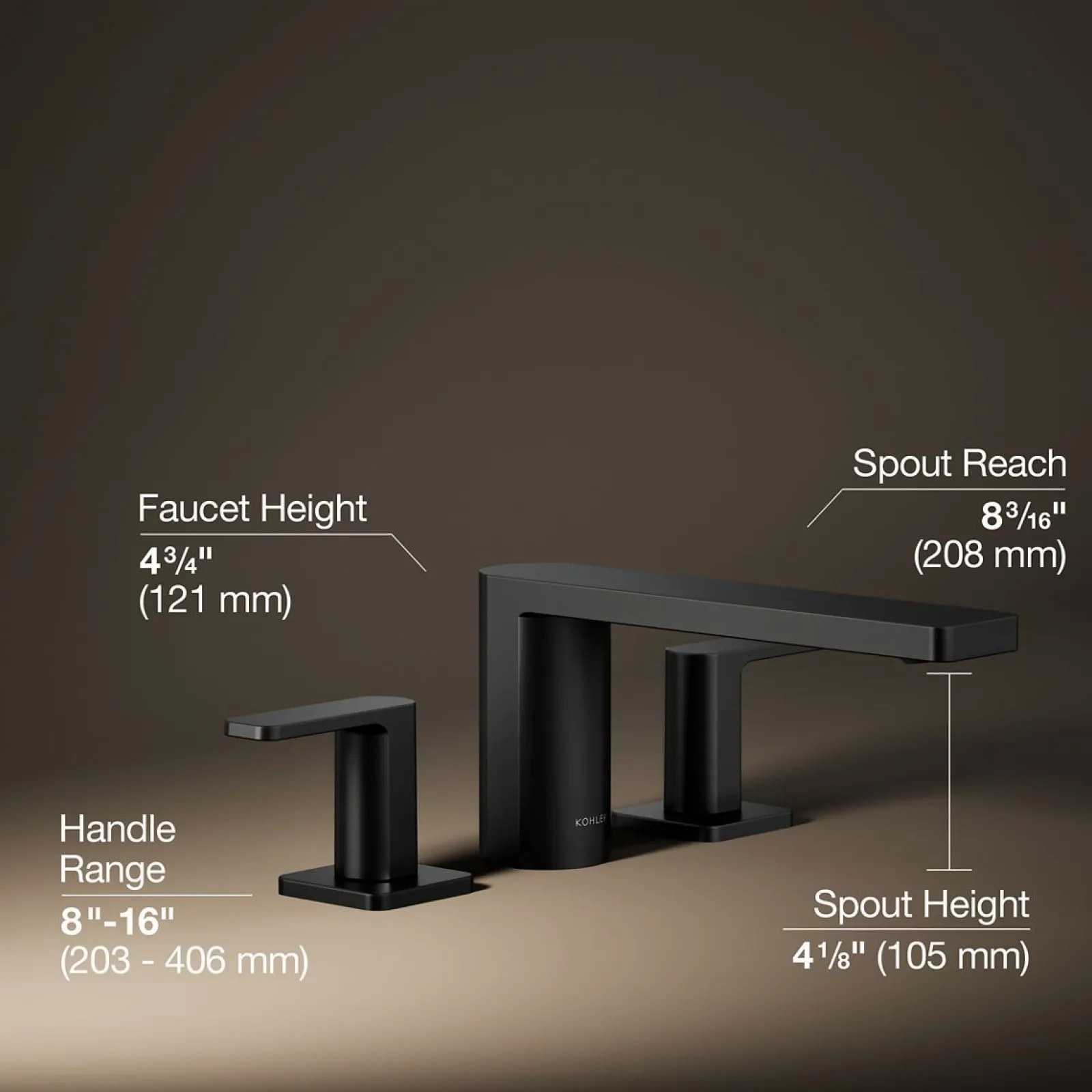 Deck-mount bath faucet^Kohler