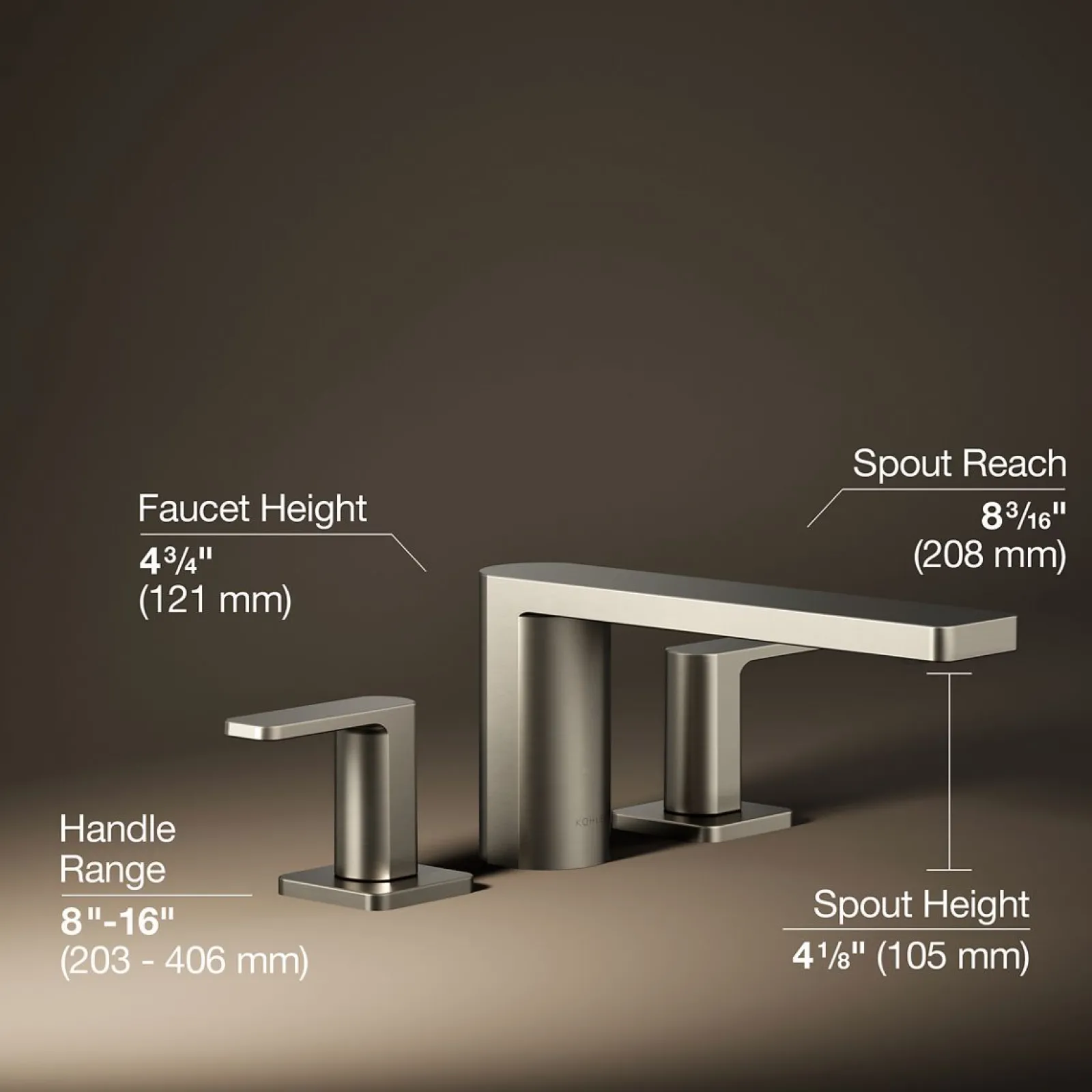 Deck-mount bath faucet^Kohler