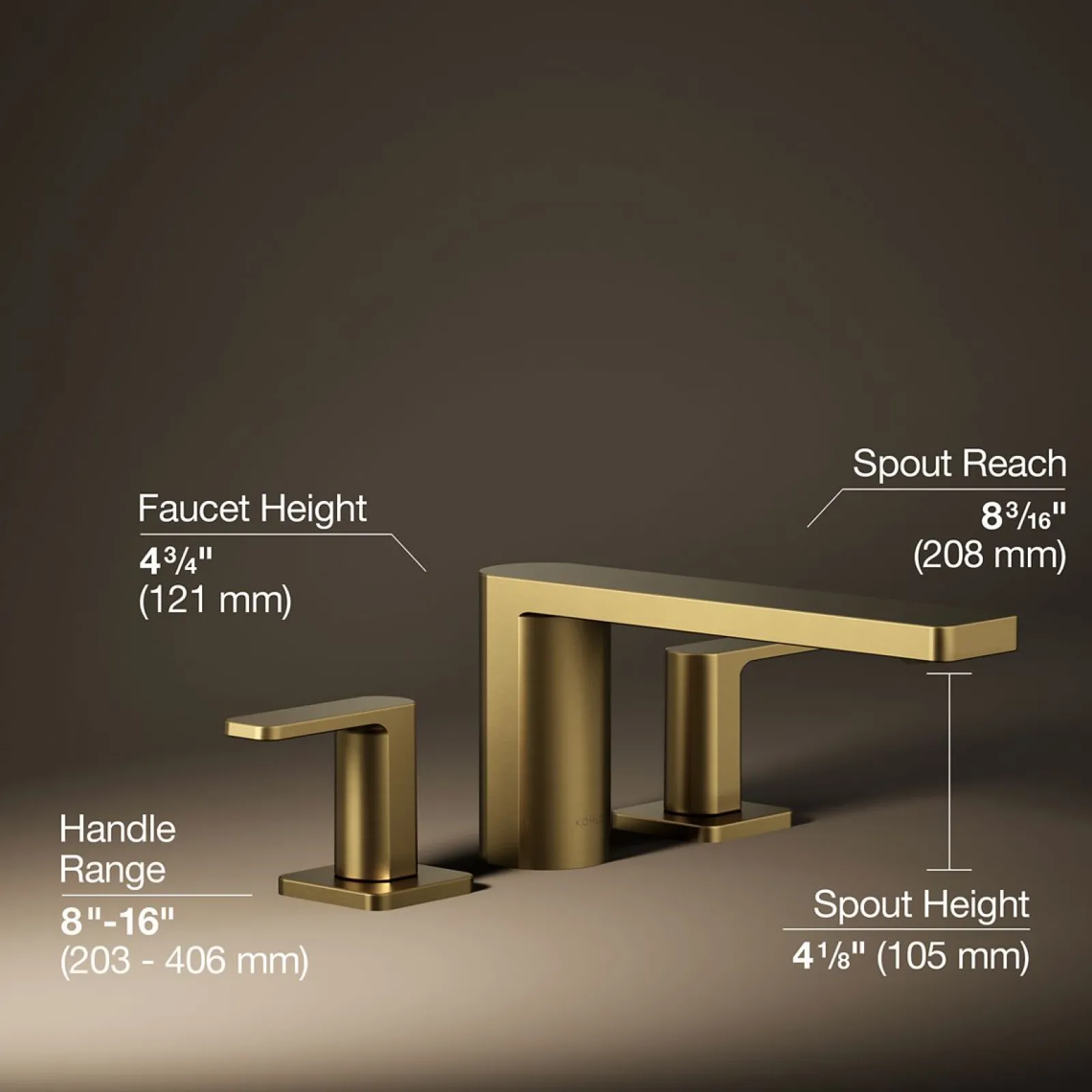 Deck-mount bath faucet^Kohler