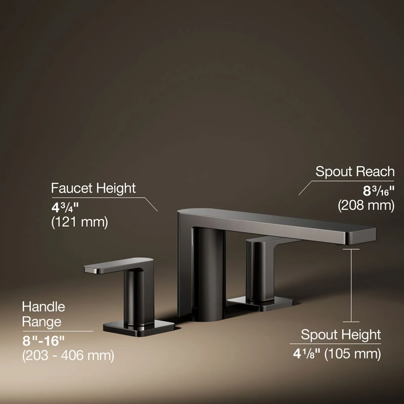 Deck-mount bath faucet^Kohler
