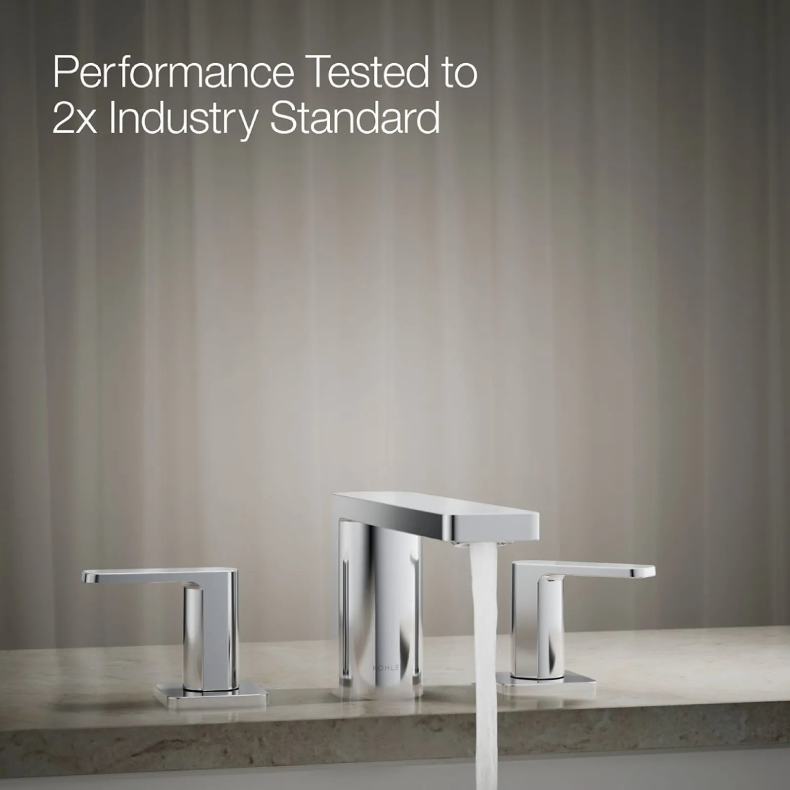 Deck-mount bath faucet^Kohler