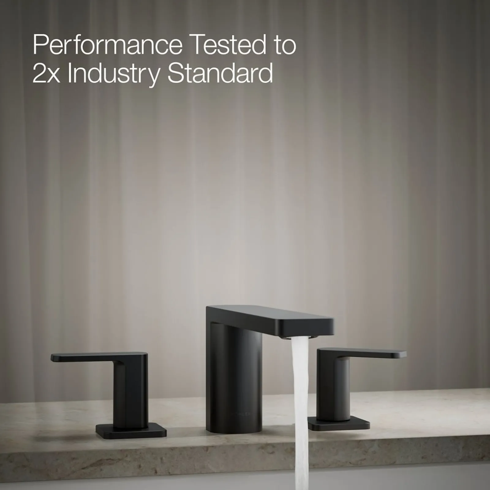 Deck-mount bath faucet^Kohler