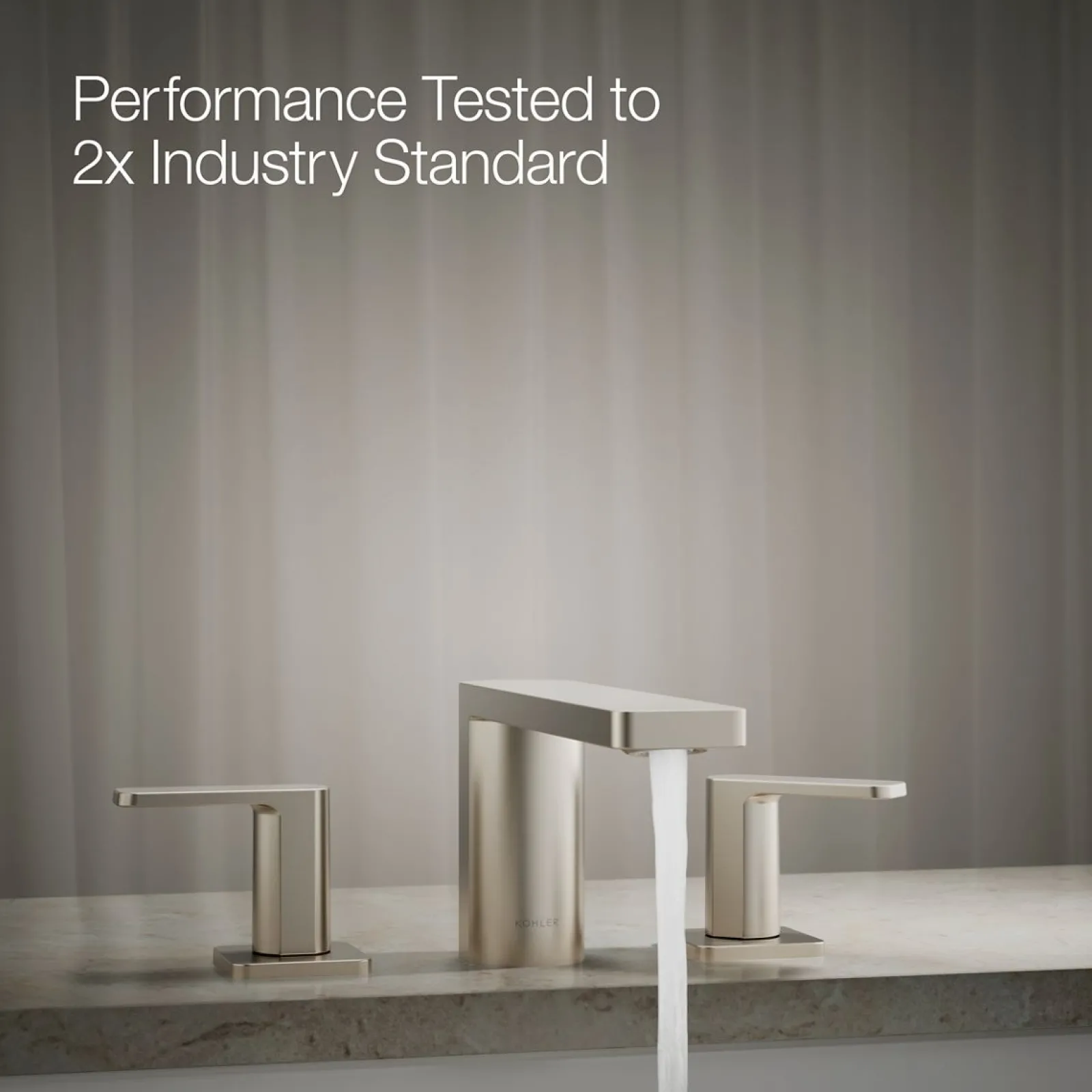 Deck-mount bath faucet^Kohler