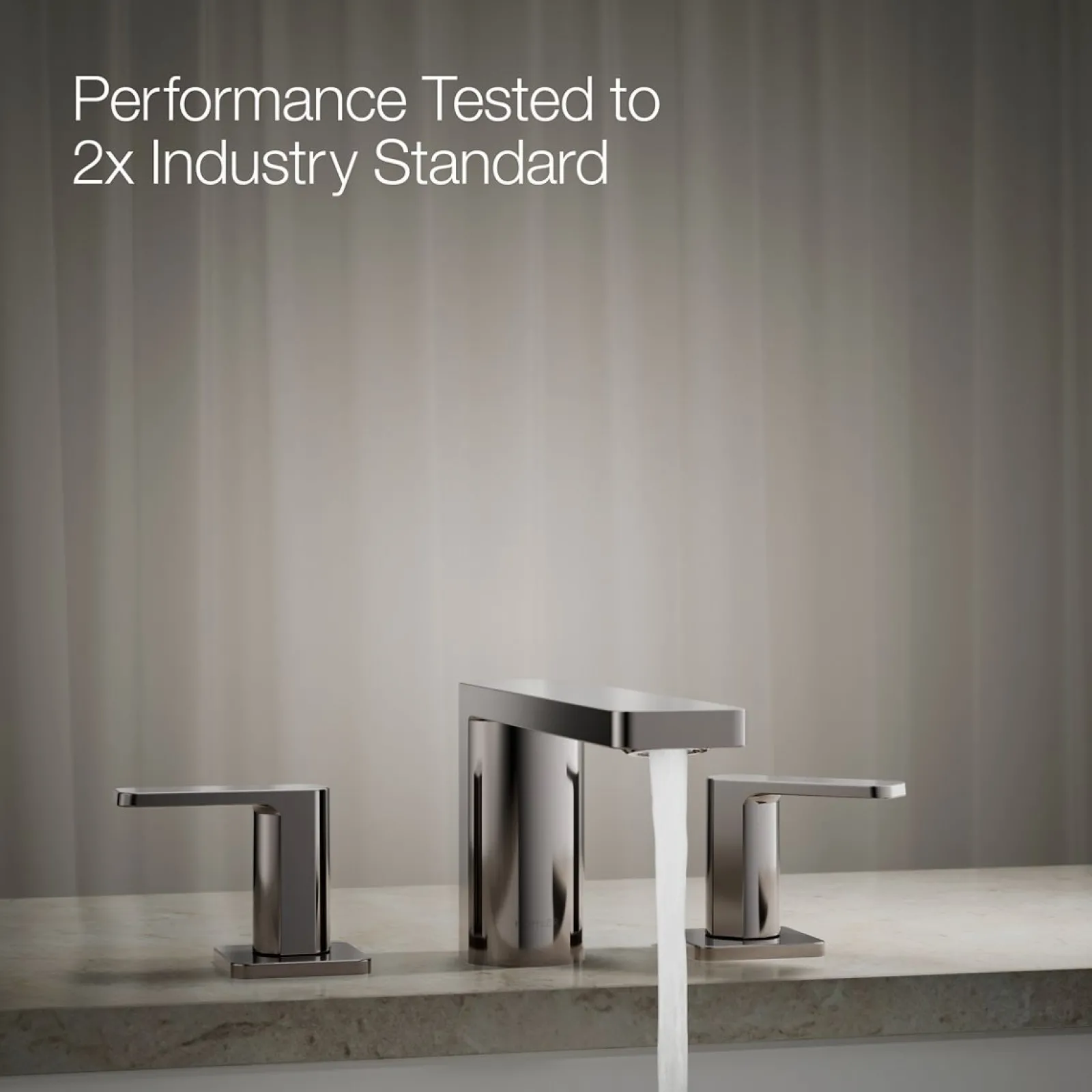 Deck-mount bath faucet^Kohler