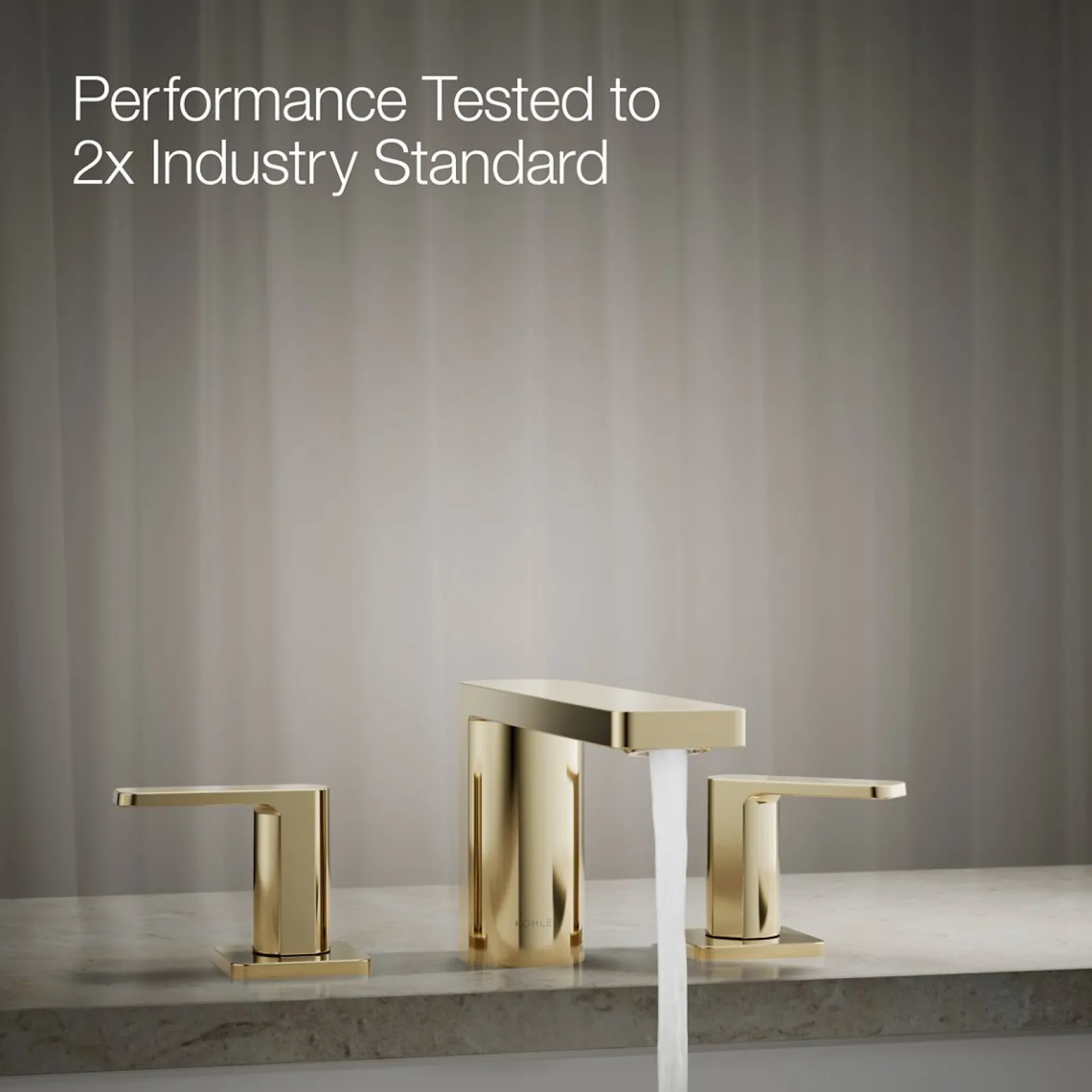 Deck-mount bath faucet^Kohler