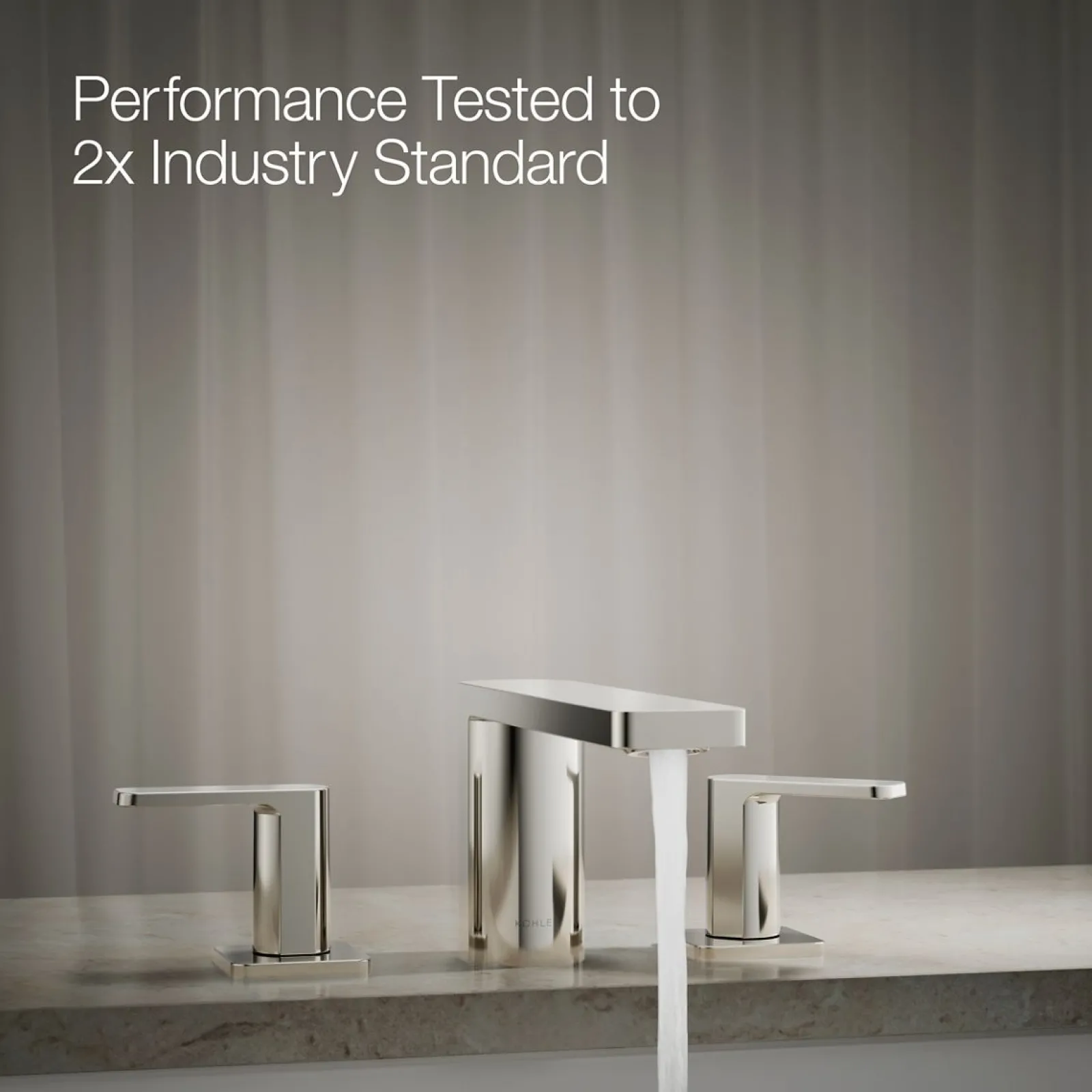 Deck-mount bath faucet^Kohler