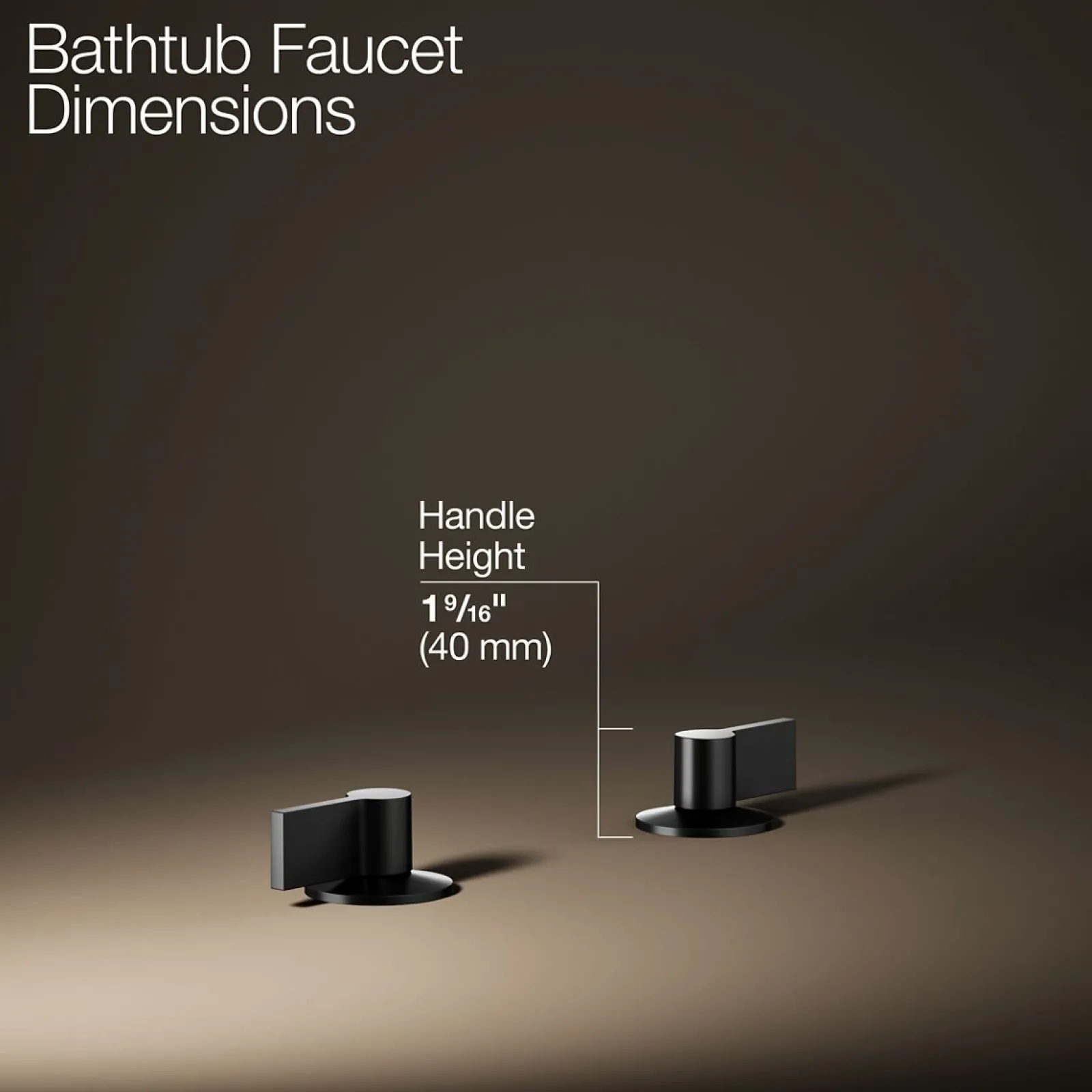 Deck-mount bath faucet handles with Lever design^Kohler Clearance