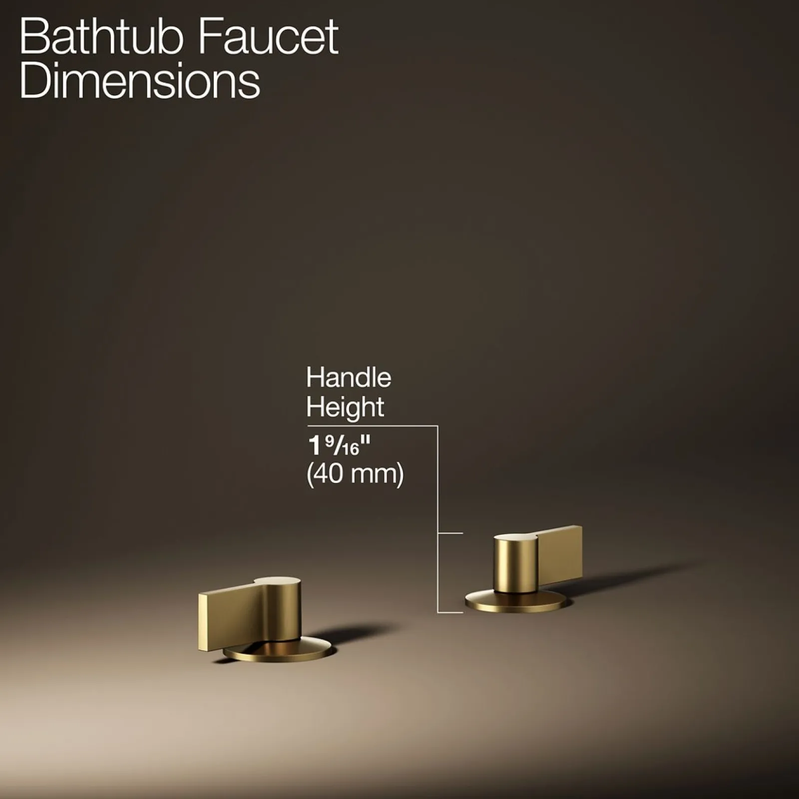 Deck-mount bath faucet handles with Lever design^Kohler Clearance
