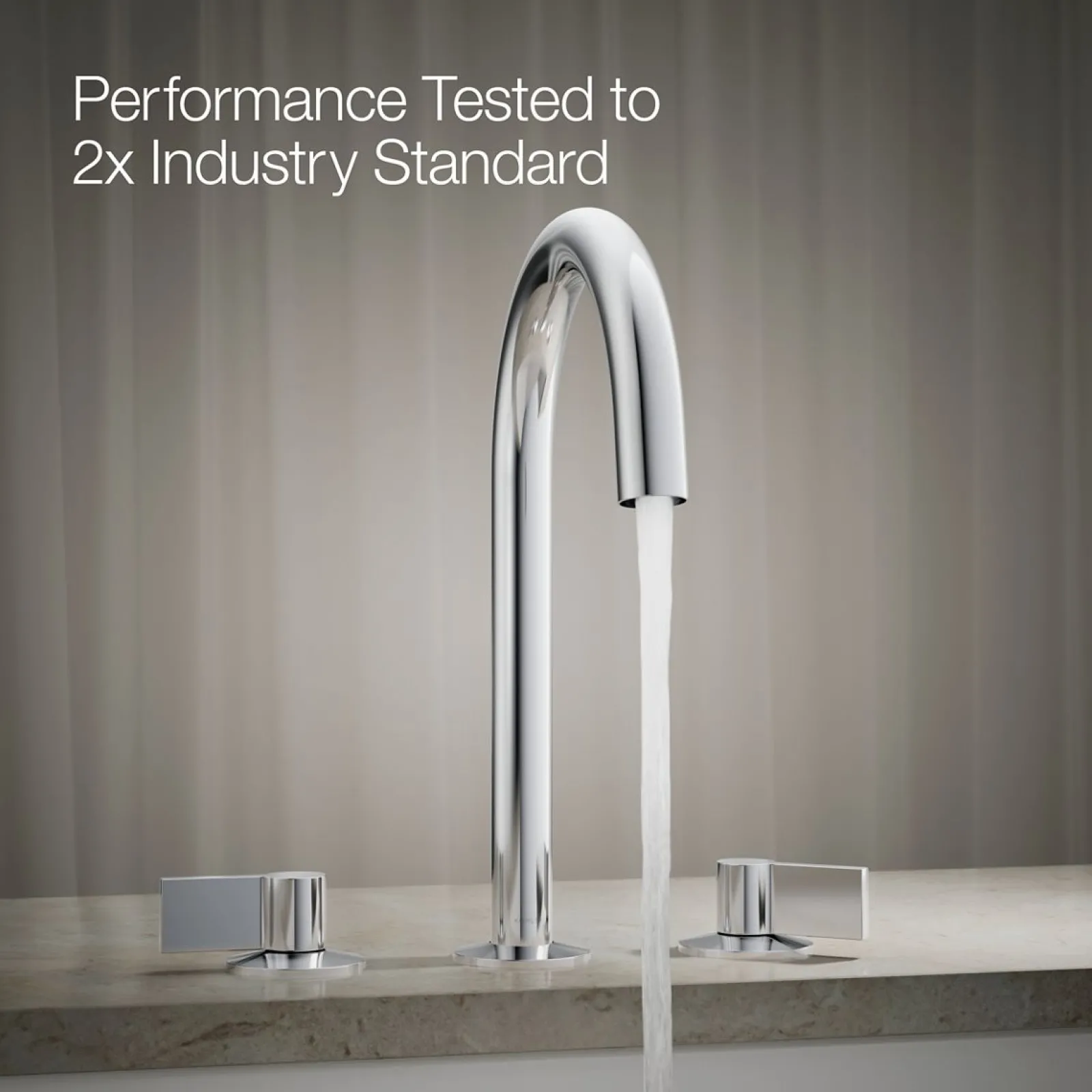 Deck-mount bath faucet handles with Lever design^Kohler Clearance