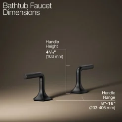 Deck-mount bath faucet handles with Lever design^Kohler Sale