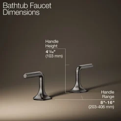 Deck-mount bath faucet handles with Lever design^Kohler Sale