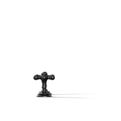 Deck-mount bath faucet handle trim with Cross design^Kohler