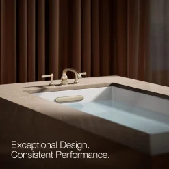 Deck-mount bath faucet handle trim with Lever design^Kohler New