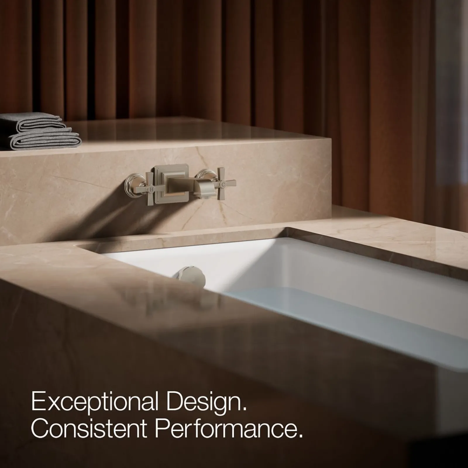 Deck-mount bath faucet handle trim with Cross design^Kohler Discount