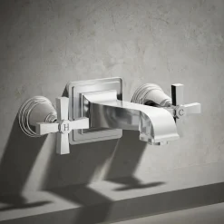Deck-mount bath faucet handle trim with Cross design^Kohler Discount