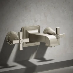 Deck-mount bath faucet handle trim with Cross design^Kohler Discount