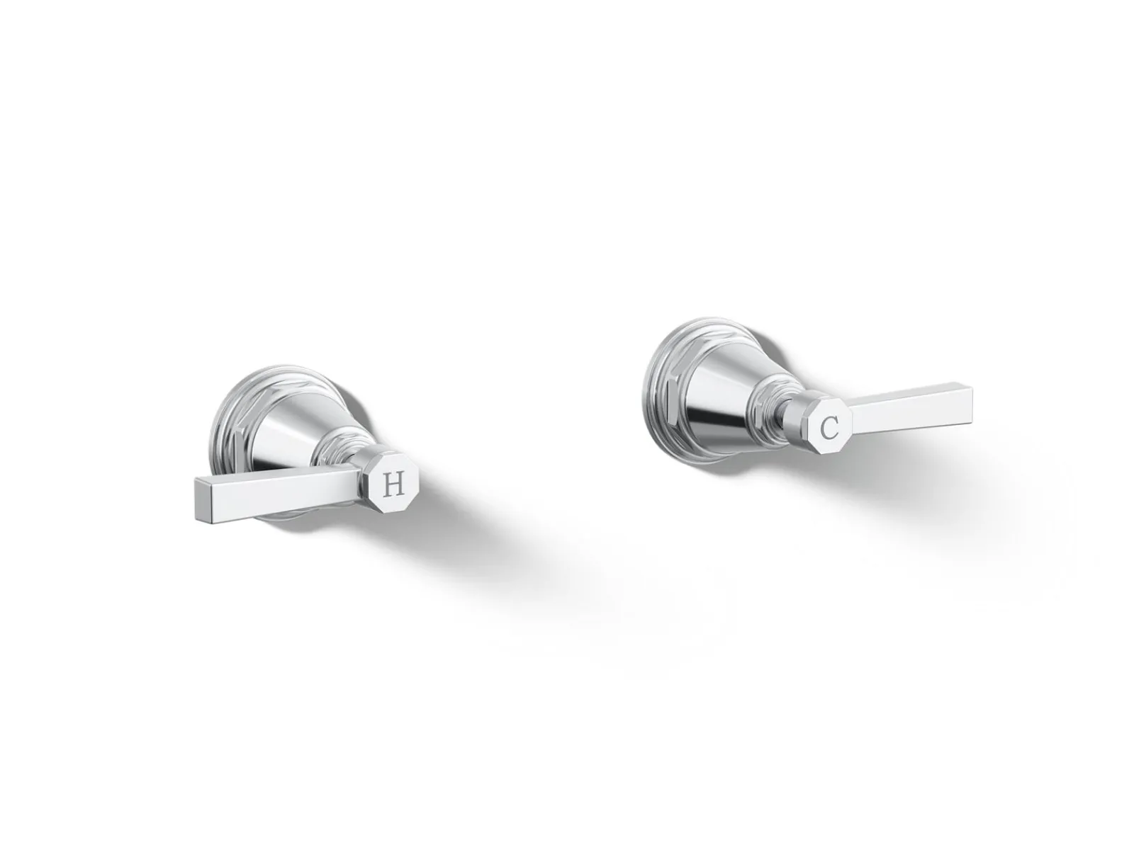 Deck-mount bath faucet handle trim with Lever design^Kohler Best