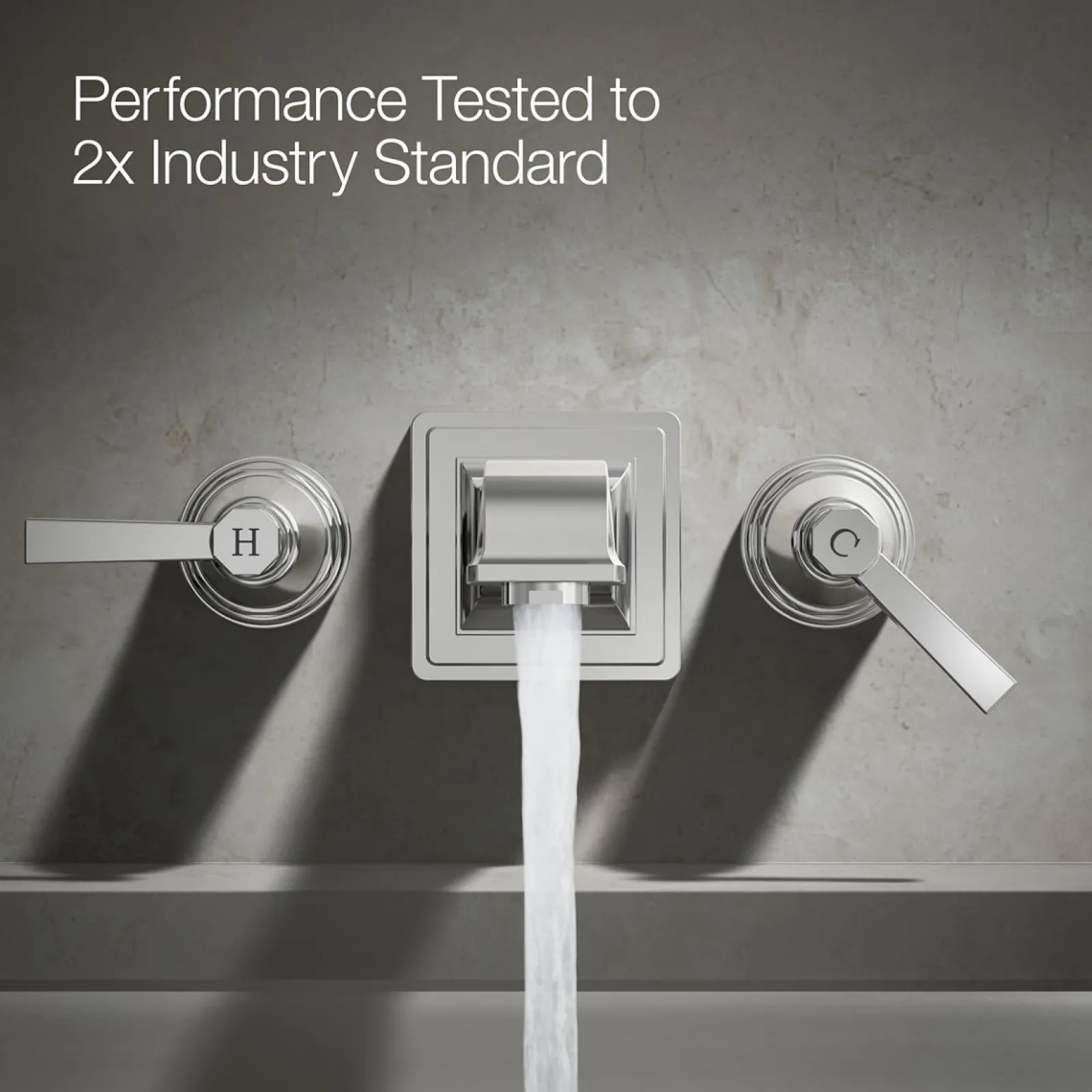 Deck-mount bath faucet handle trim with Lever design^Kohler Best