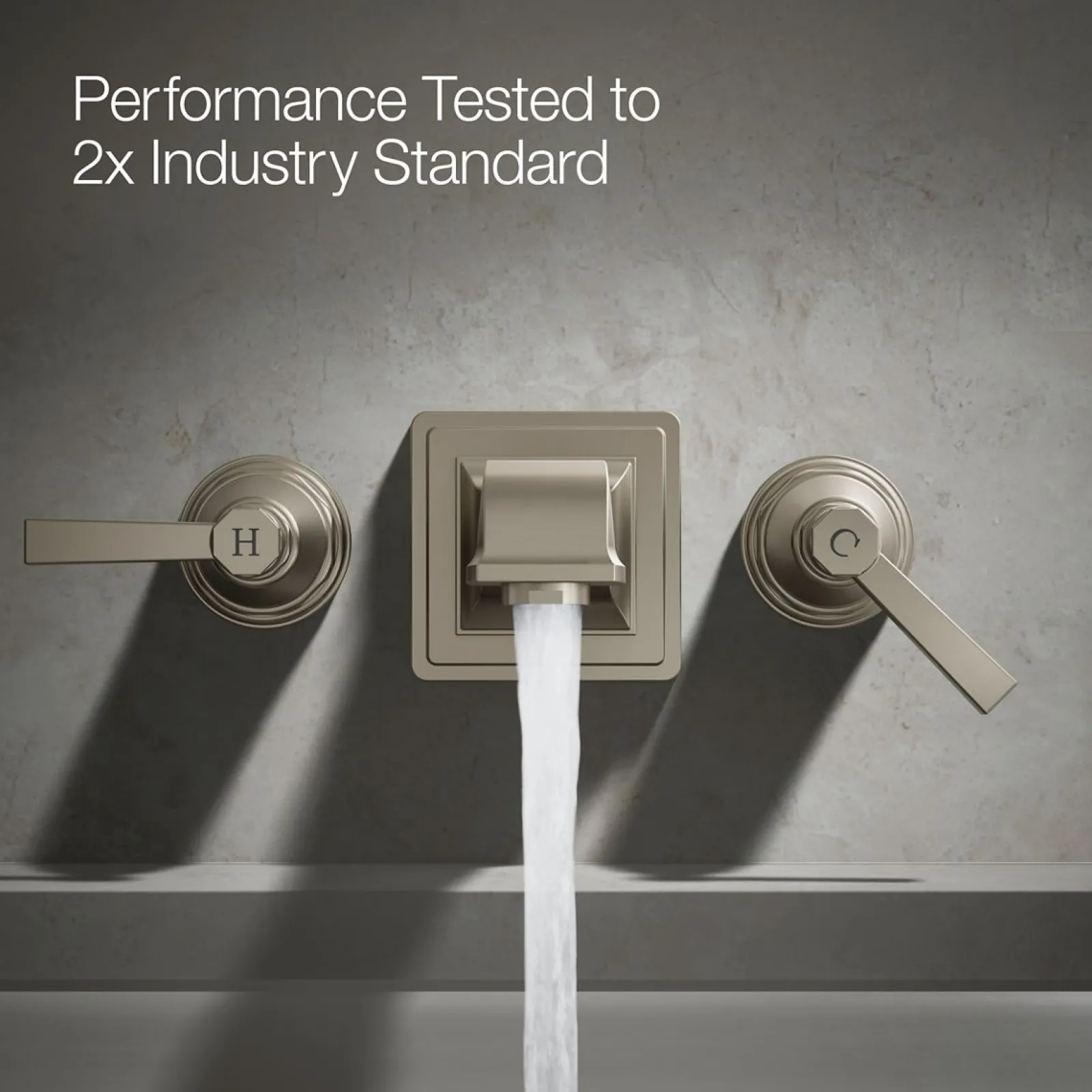 Deck-mount bath faucet handle trim with Lever design^Kohler Best