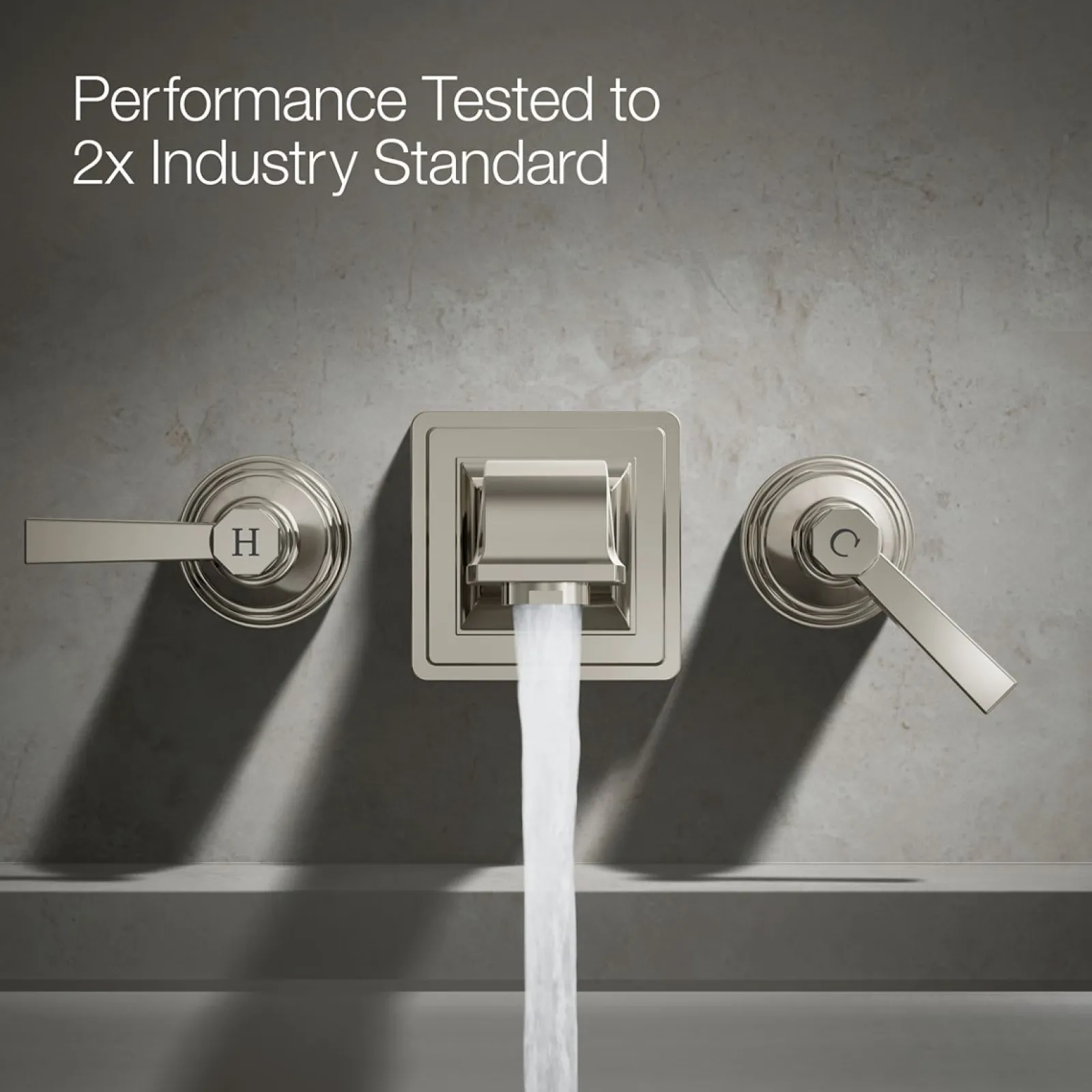 Deck-mount bath faucet handle trim with Lever design^Kohler Best