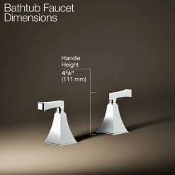 Deck-mount bath faucet handle trim^Kohler Online