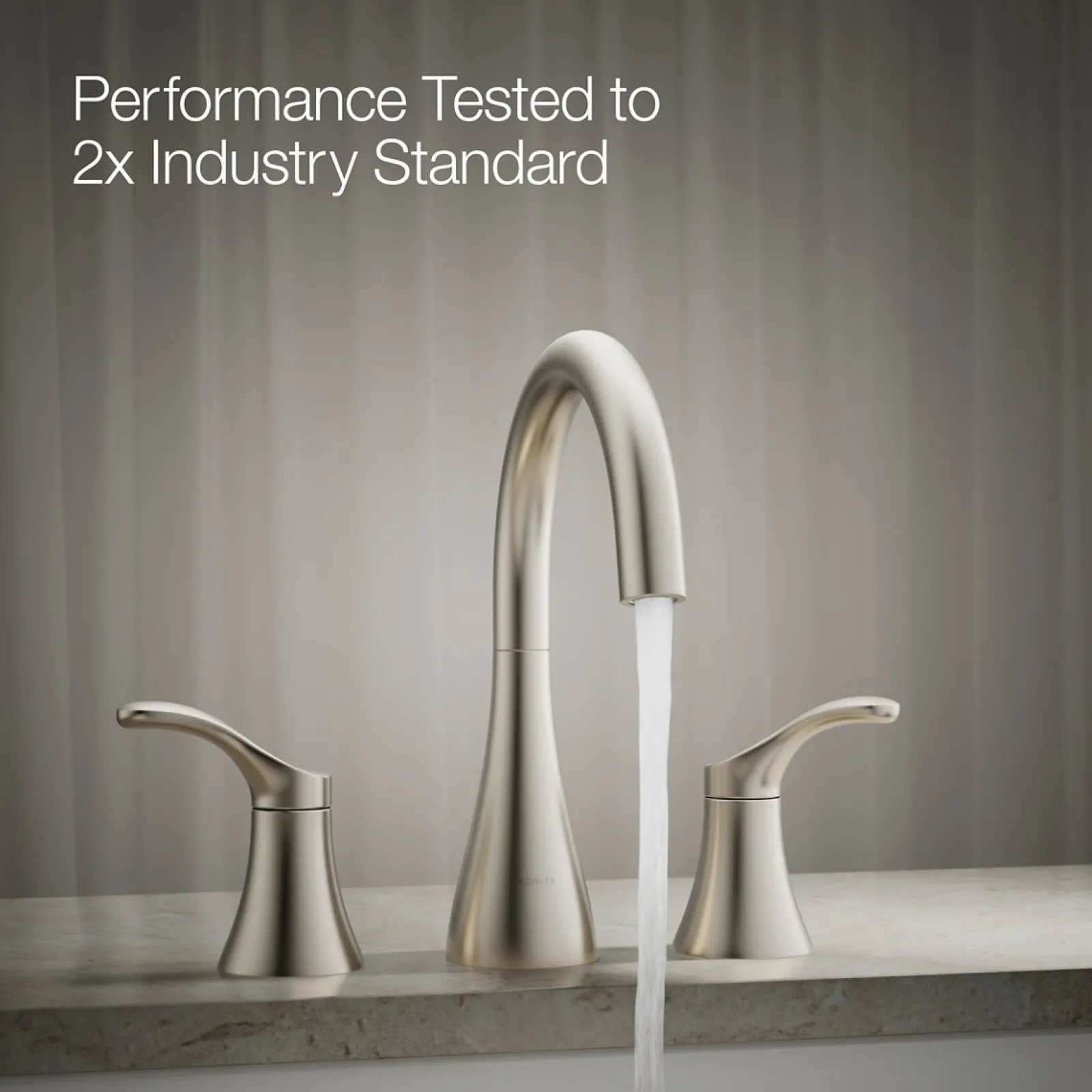 Deck-mount bath faucet trim^Kohler