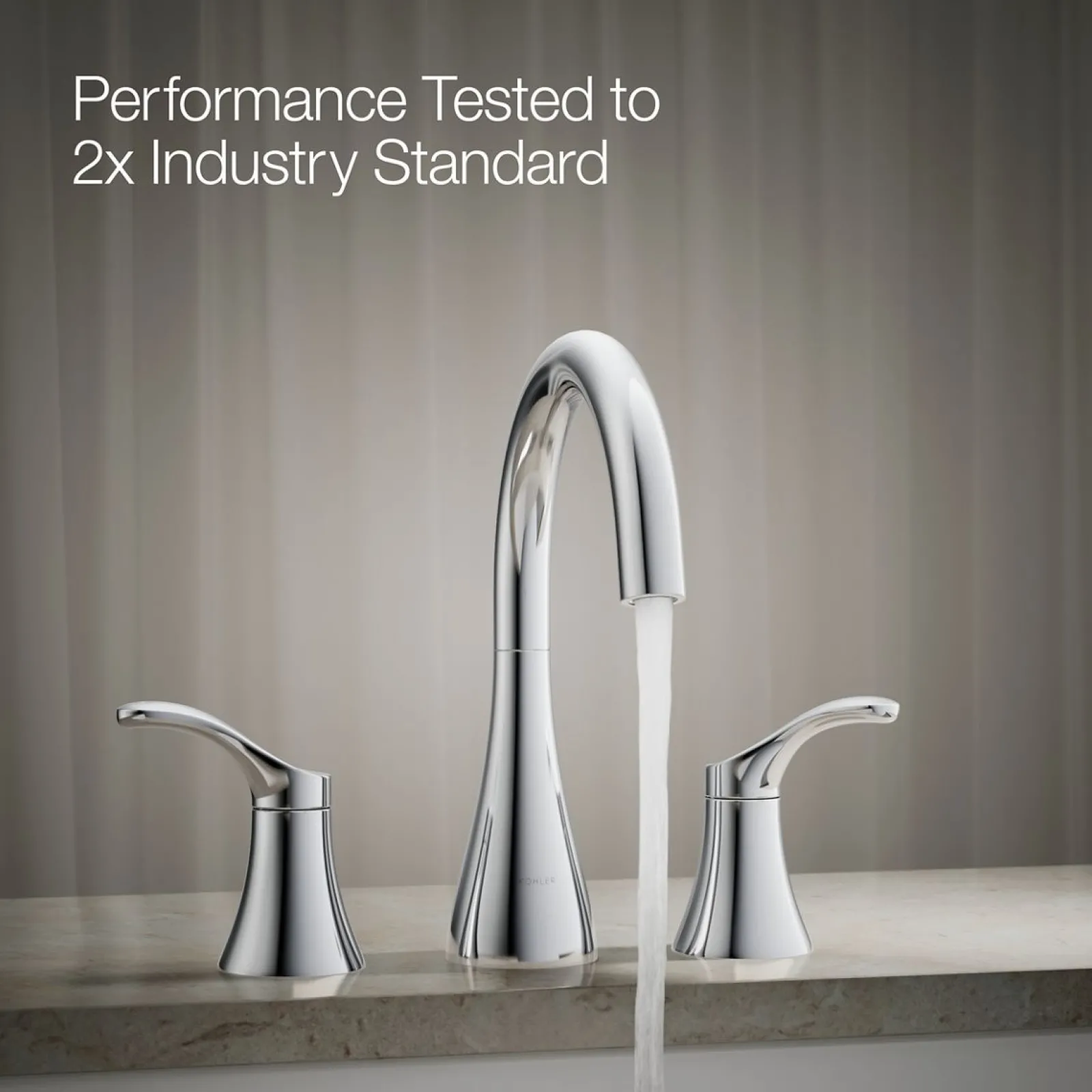 Deck-mount bath faucet trim^Kohler