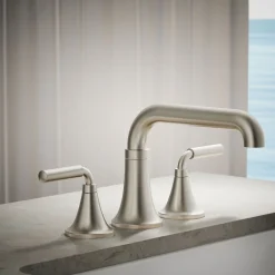 Deck-mount bath faucet trim^Kohler Hot