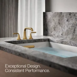 Deck-mount bath faucet trim^Kohler Hot