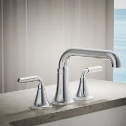 Deck-mount bath faucet trim^Kohler Hot