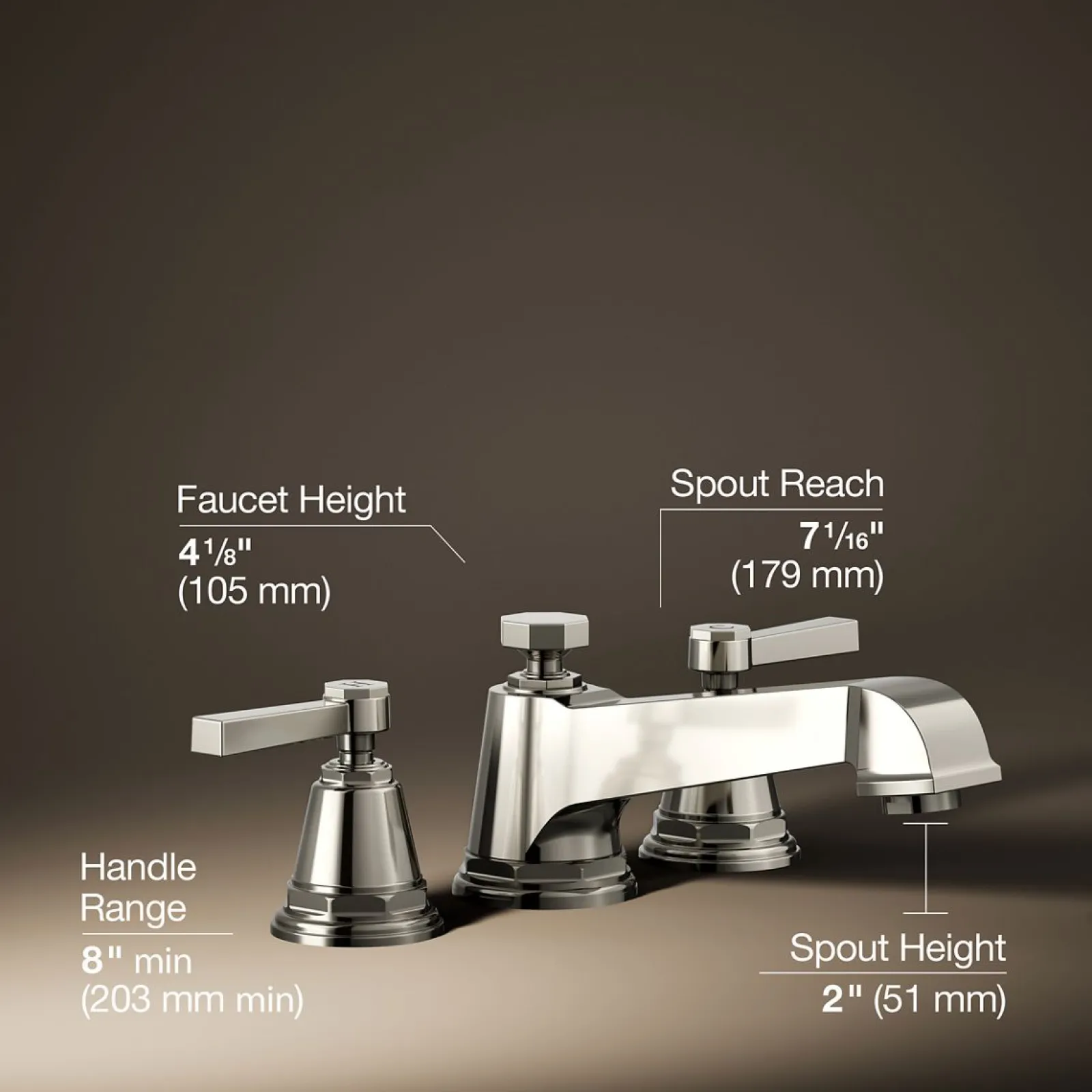 Deck-mount bath faucet trim^Kohler New