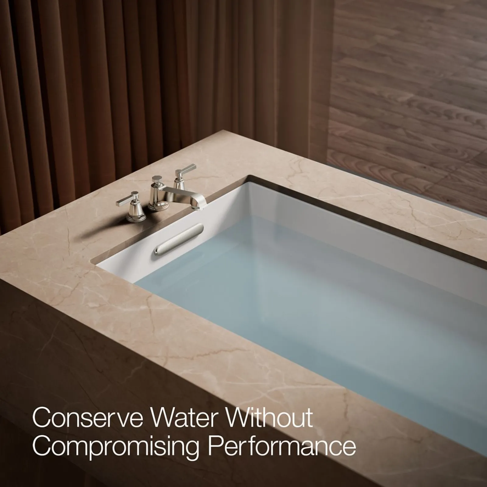 Deck-mount bath faucet trim^Kohler New