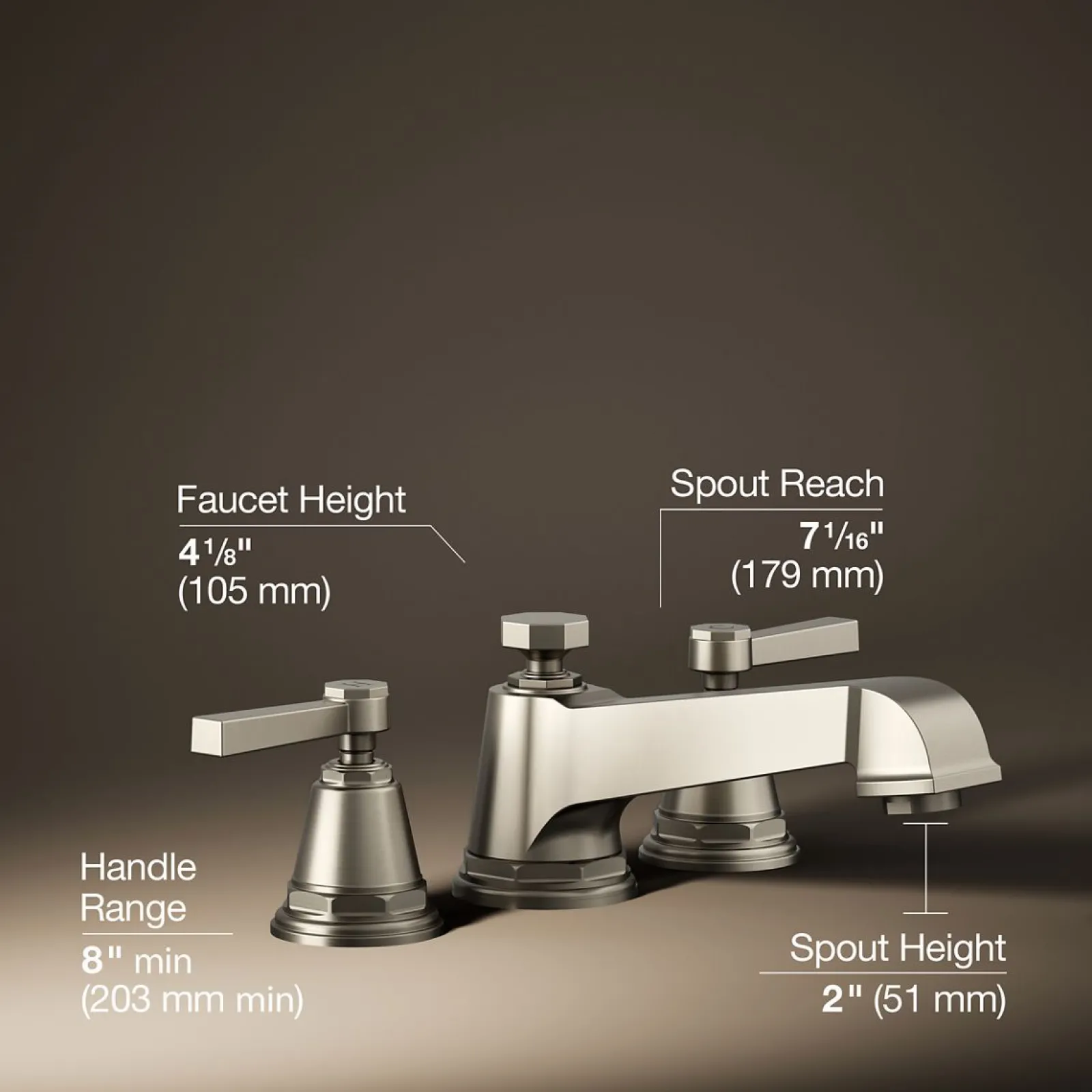 Deck-mount bath faucet trim^Kohler New