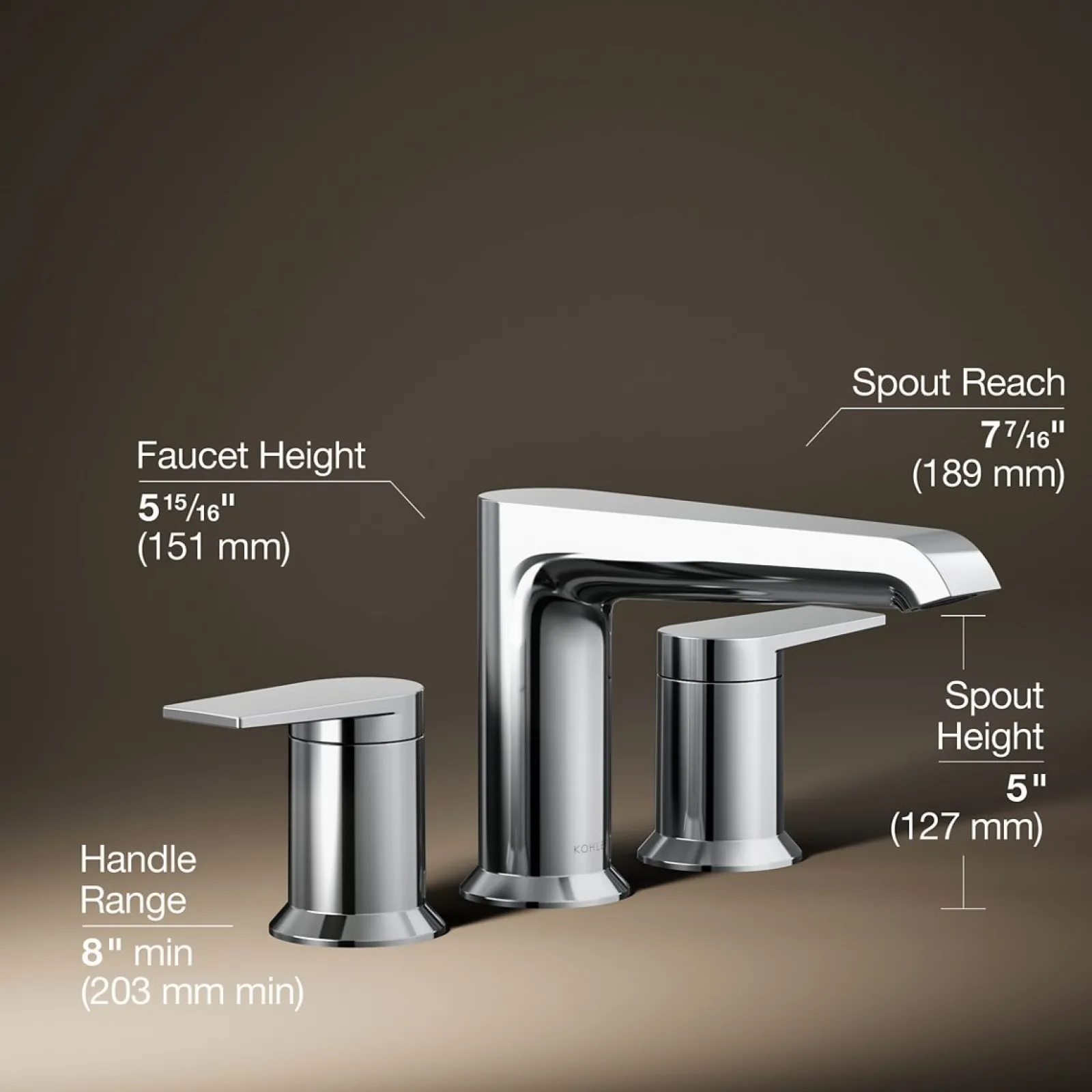 Deck-mount bath faucet trim^Kohler Best