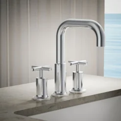 Deck-mount bath faucet trim with Cross handles^Kohler Sale