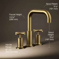 Deck-mount bath faucet trim with Cross handles^Kohler Sale
