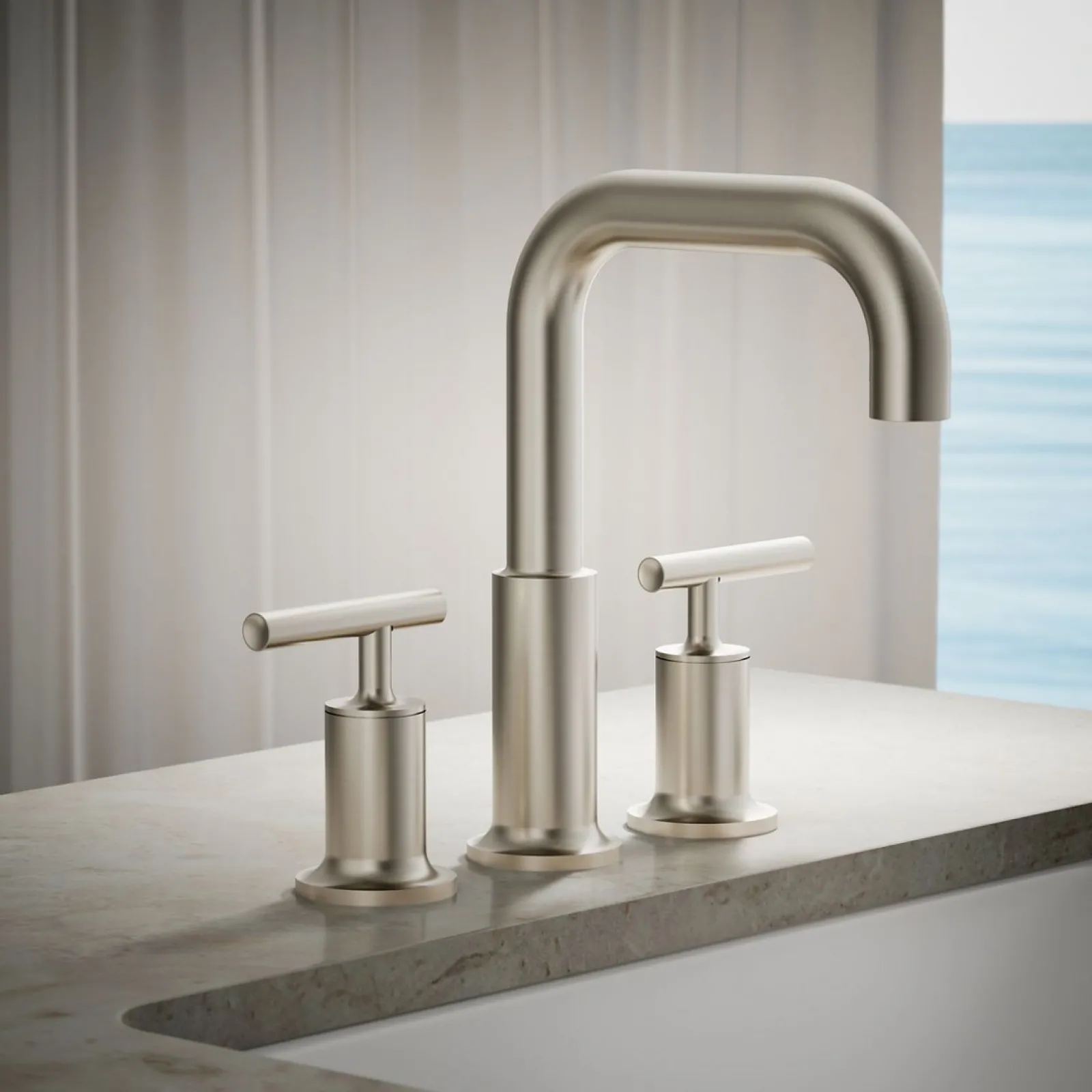 Deck-mount bath faucet trim with Lever handles^Kohler Outlet