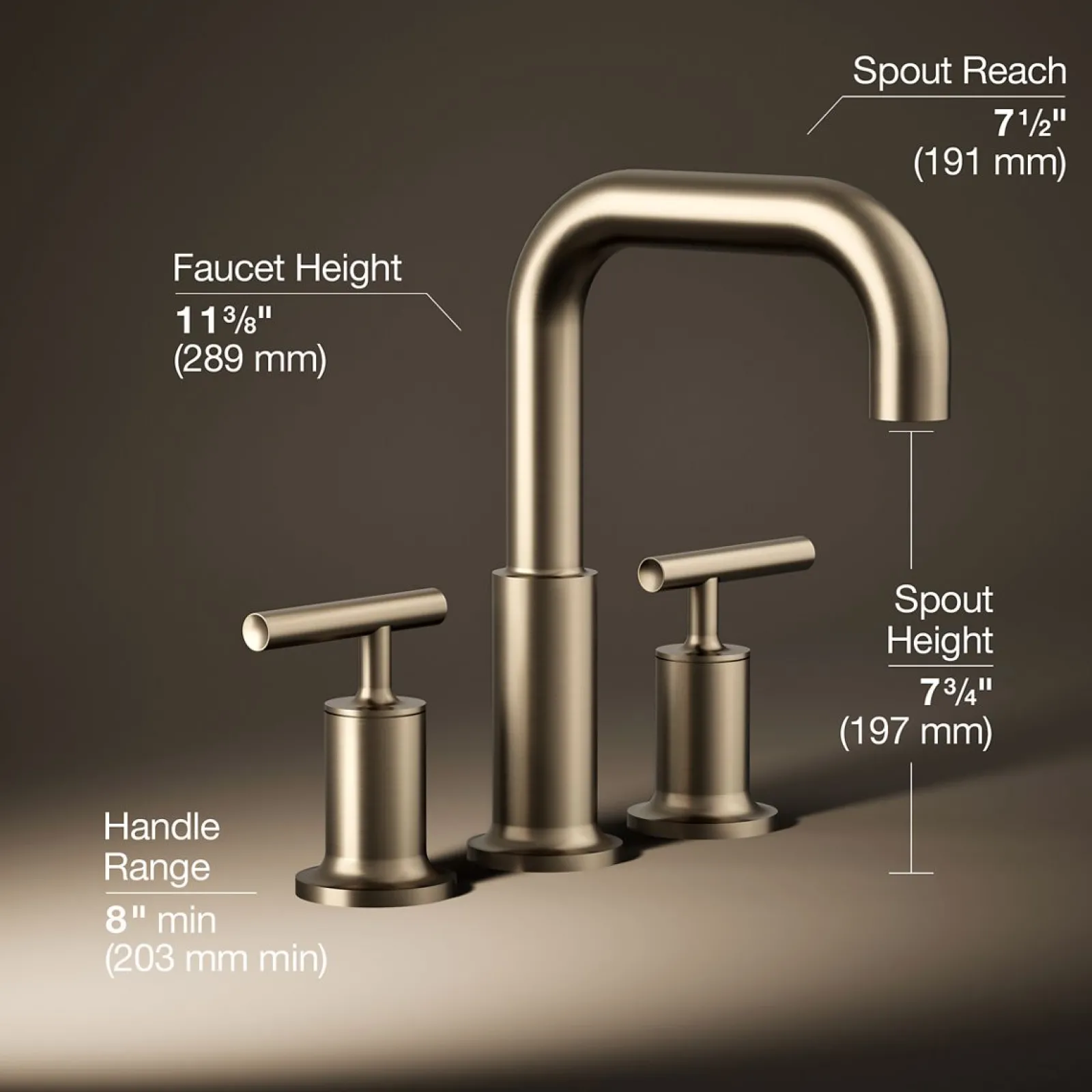 Deck-mount bath faucet trim with Lever handles^Kohler Outlet