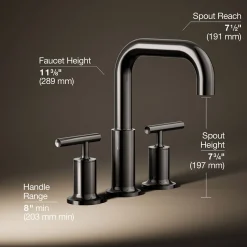 Deck-mount bath faucet trim with Lever handles^Kohler Outlet