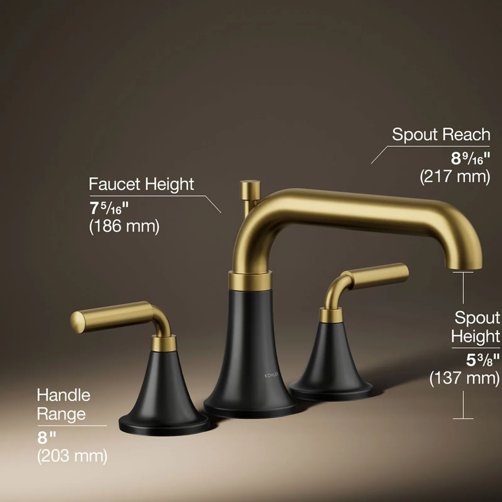 Deck-mount bath faucet trim with diverter^Kohler Best
