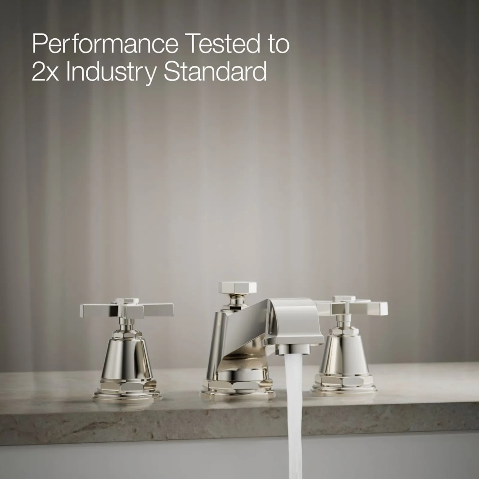 Deck-mount bath faucet trim with cross handles^Kohler Discount